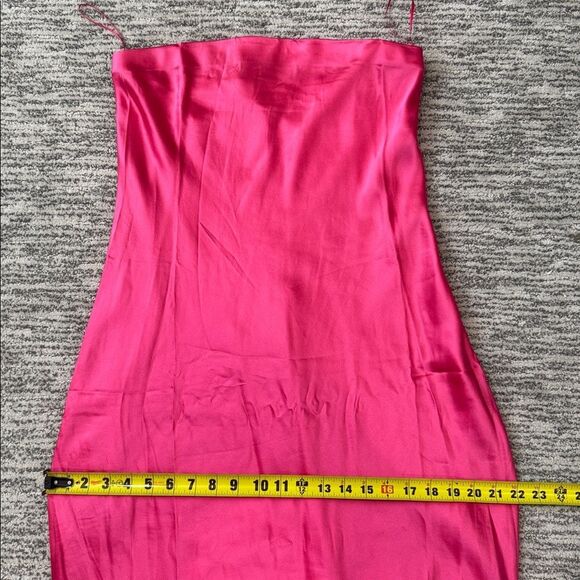 NWT Reformation Johanna Dress Silk Pink Large - Picture 9 of 13